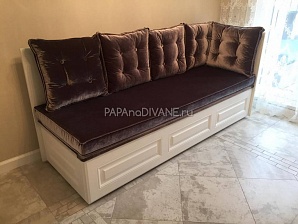 Прямой диван Палермо с рамочными фасадами