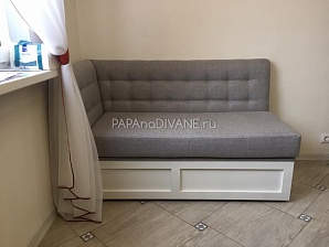 Прямой диван Милан с рамочными фасадами